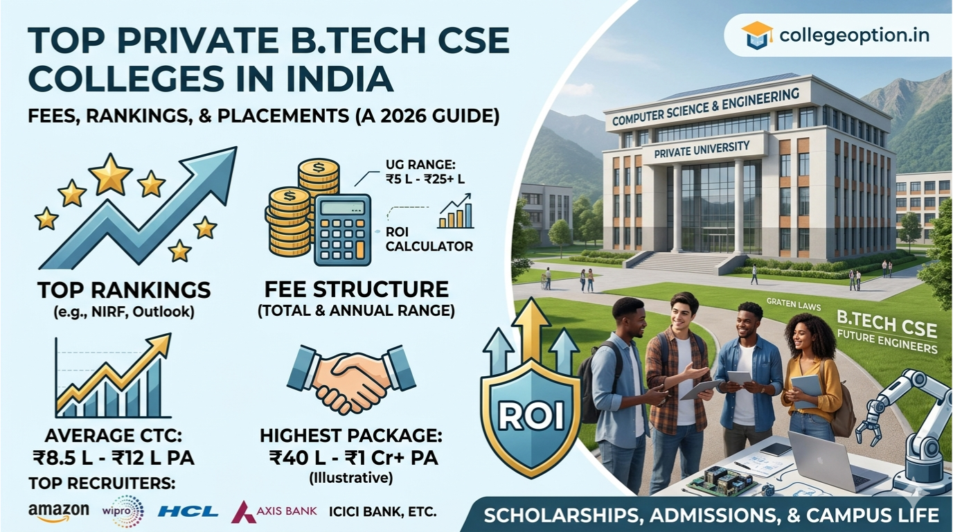 Top Private B.Tech CSE Colleges in India: Fees, Rankings & Placements