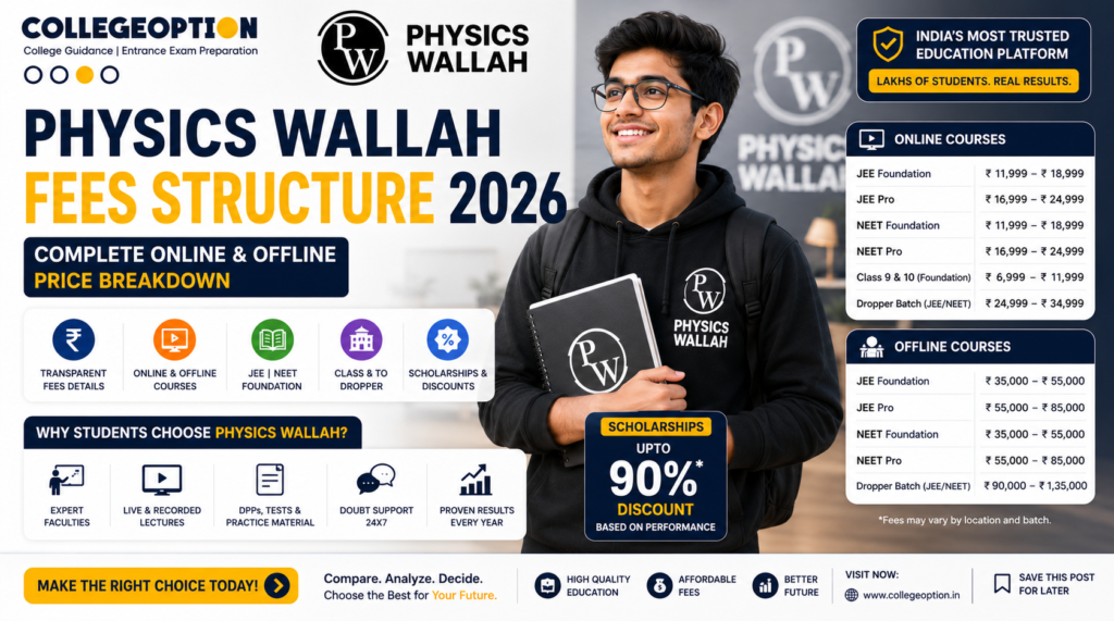 Physics Wallah Fee Structure 2026