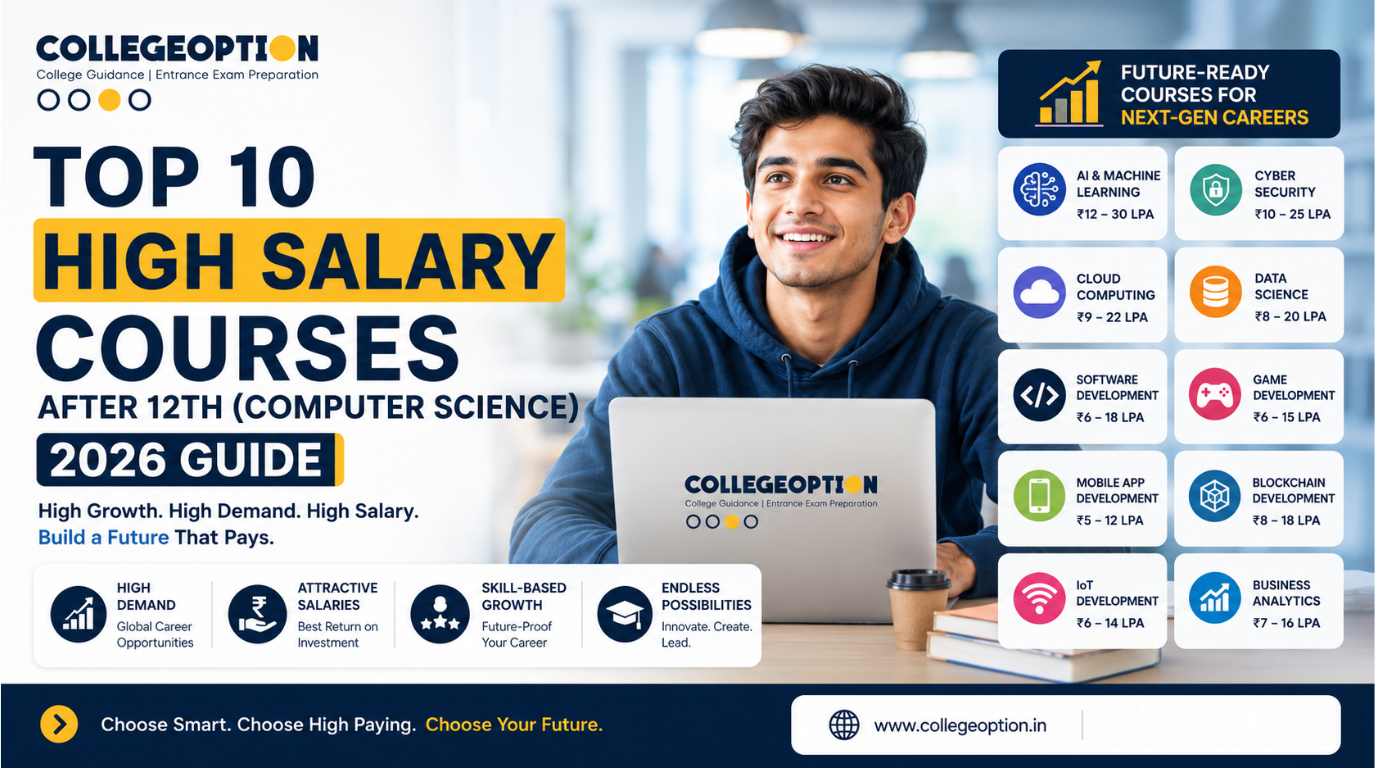 Top 10 High Salary Courses After 12th Computer Science (2026)